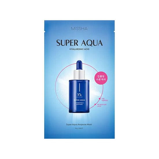 MISSHA Vlažilna sheet maska s hialuronsko kislino Super Aqua (Ampoule Mask) 28 g