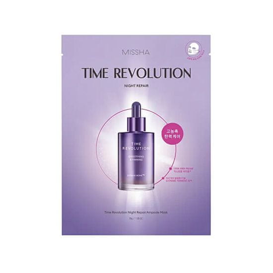 MISSHA Sheet maska proti staranju Time Revolution Night Repair (Ampoule Mask) 30 g