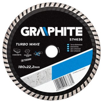 shumee Diamantni disk 180 x 22,2 mm, turbo val