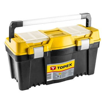 Topex 25-palčna škatla za orodje z aluminijastim ročajem
