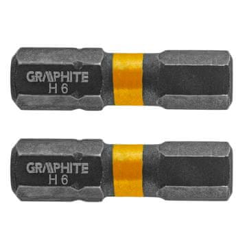Topex Udarni nastavki HEX6 x 25 mm, 2 kosa.