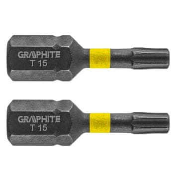 slomart GRAPHITE udarni bit TX15 x 25 mm, 2 kom
