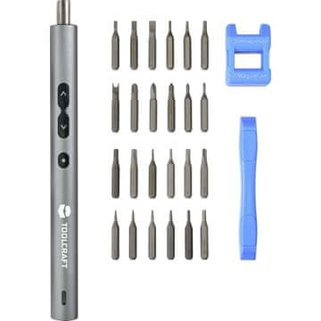 Toolcraft akumulatorski palični vijačnik komplet 3.7V 330mAh LiPo USB-C