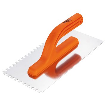 Topex Zobčana gladilka, 270 x 125 mm, zobje 6 x 6 x 6 mm, plastični ročaj