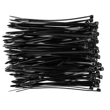 Topex Kabelske vezice 2,5 x 100 mm, 100 kosov, črne