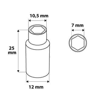 shumee Šesterokotna vtičnica