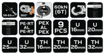 shumee Stiskalnica za stiskanje konektorjev