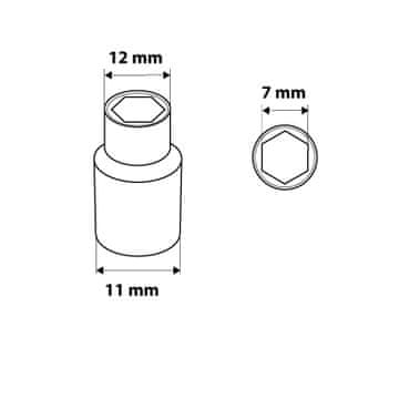 shumee Šesterokotna vtičnica