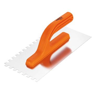 Topex Zobčana gladilka, 270 x 125 mm, zobje 8 x 8 x 8 mm, plastični ročaj