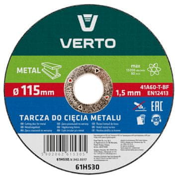 Topex Rezalni disk za kovino 115 x 1,5 x 22,2 mm
