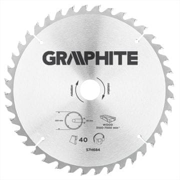slomart GRAPHITE krožna žaga z gibkimi rezili, 250 x 30 mm, 40 z