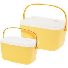 ProGarden Komplet hladilnih skrinjic 2 kosa POLAR rumena KO-Y22000160