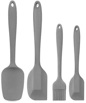 Kuhinjski pripomočki 4 kosi sivi KO-404002790sedež