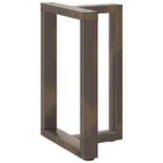 Vidaxl Noge za jedilno mizo v obliki črke T, 2 kosa, črne, 50x35x(72-73) cm, jeklo