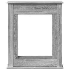 Vidaxl Okvir za kamin siva sonoma 75x20x87,5 cm inženirski les