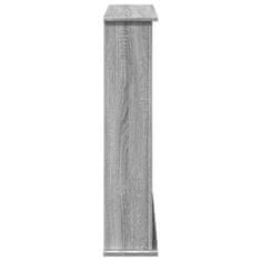 Vidaxl Okvir za kamin siva sonoma 75x20x87,5 cm inženirski les