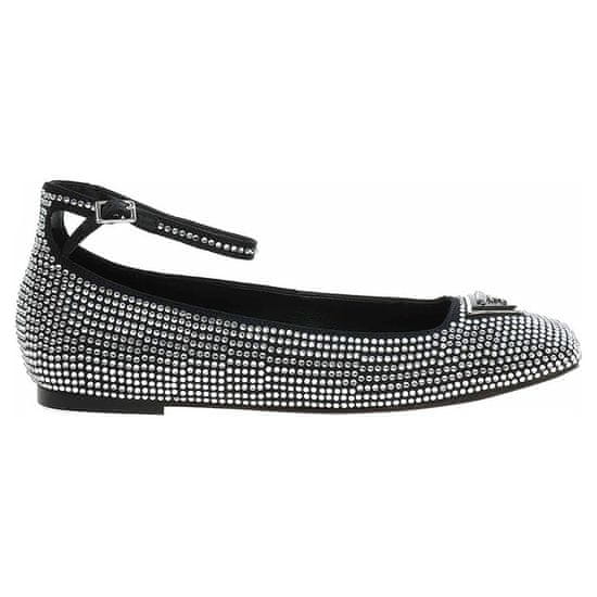 Guess Balerinke elegantni čevlji FLPLVSSAT02BLACK