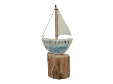 Rayher.	 Jadrnica na lesenem podstavku, 30cm