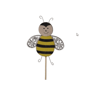 Rayher.	 Lesena čebelica na palici, 5 cm