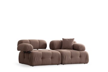 Atelier Del Sofa 2-sedežna zofa, Doblo 2 sedeža ( L1-1R) - Cappuccino