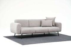 Atelier Del Sofa 3-sedežna zofa, stranska - svetlo siva