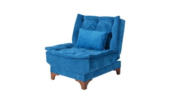 Atelier Del Sofa Krilni stol, Kelebek Berjer - Temno modra