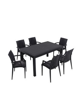 Atelier Del Sofa Set vrtne mize in stolov (7 kosov)