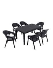 Atelier Del Sofa Set vrtne mize in stolov (7 kosov)
