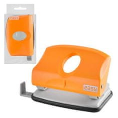 Spokey EASY Plastični luknjač za papir, 15 listov, oranžen