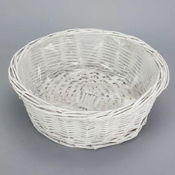 Rayher.	 Košarica bela, 25cm