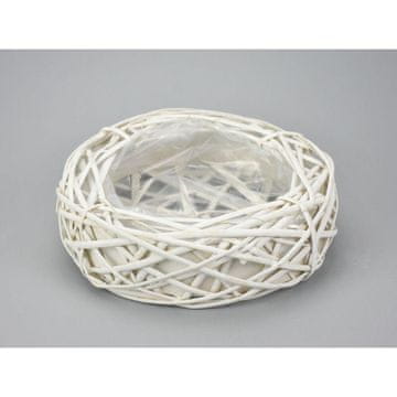 Rayher.	 Košarica bela, 25cm