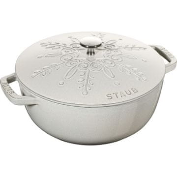 Staub  Staub Okrogli litoželezni lonec Snowflake 3,6 l, tartufi 405065480