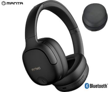 Manta Rytmo Elegance naglavne slušalke, Hybrid ANC, USB-C, Phantom črne