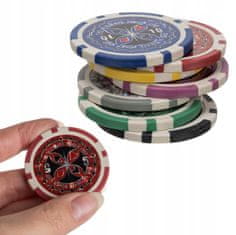 Kruzzel XXL Texas Holdem poker set 500 žetonov v alu. kovčku