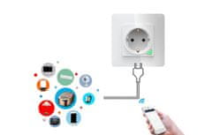 Avatto Pametna WiFi stenska vtičnica 16A TUYA bela Alexa Google Assistant