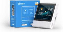 Sonoff Stensko WiFi stikalo in termostat LCD touch belo eWeLink Alexa Google Assistant
