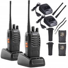 Malatec Set dveh aku. prenosnih radijskih postaj 1500mAh do 10km PMR