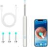 Netscroll Orodje za odstranjevanje ušesnega masla s kamero, brezžični čistilec ušes z LED lučko, vizualni endoskop za iOS & Android, večnamenski mikroskop za insekte & rastline, USB-C polnjenje,EarStick