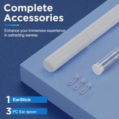 Netscroll Orodje za odstranjevanje ušesnega masla s kamero, brezžični čistilec ušes z LED lučko, vizualni endoskop za iOS & Android, večnamenski mikroskop za insekte & rastline, USB-C polnjenje,EarStick