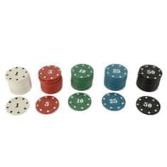 WOWO Poker set v kovčku 500 žetonov + 2 kompleta kart