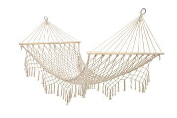 WOWO Boho viseča mreža - Brazilian Boho Garden Hammock Ecru 200 cm, nosilnost 250 kg