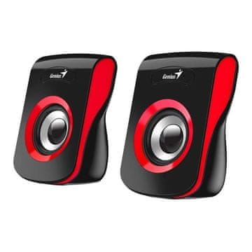 Genius SP-Q180 (31730026401) 2.0 USB črn/rdeča, zvočniki