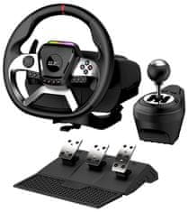Genius GX Gaming SpeedMaster X5 FF (31620004400) volan s pedali in prestavno ročico za PC/PS4/XBOX ONE