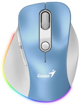 Genius Ergo 9000S Pro Bluetooth (31030039401) polnilna RGB svetlo modra ergonomska brezžična miška