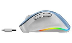 Genius Ergo 9000S Pro Bluetooth (31030039401) polnilna RGB svetlo modra ergonomska brezžična miška