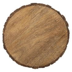 shumee Lesen podstavek, lesen disk, servirna deska, lesena rezina 30 cm
