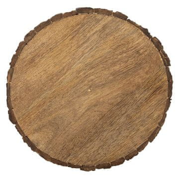 shumee Lesen podstavek, lesen disk, servirna deska, lesena rezina 30 cm