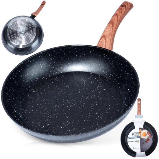 shumee Plinska indukcijska ponev iz granita proti sprijemanju trdna VILDE 30 cm