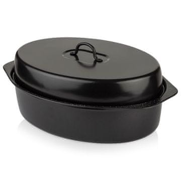 shumee Granitna pekač s pokrovom 42x29x17 cm