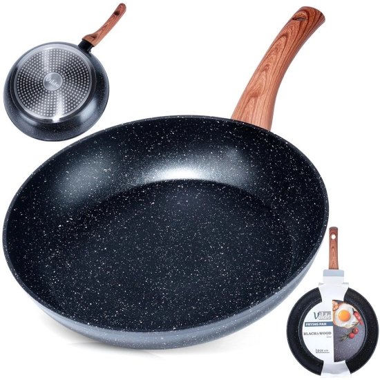 shumee Plinska indukcijska ponev iz granita proti sprijemanju trdna VILDE 28 cm